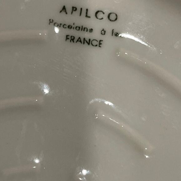 Apilco France vintage souffle' dish 7-3/4” - Picture 3 of 12